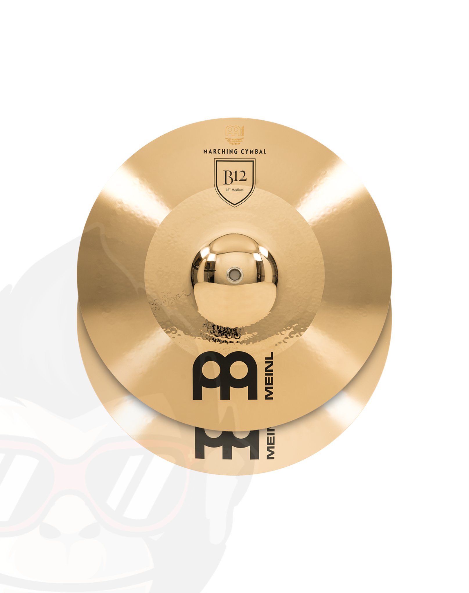Meinl Professional Marching Hand Cymbals B12 (Pair) 16" MA-B12-16M