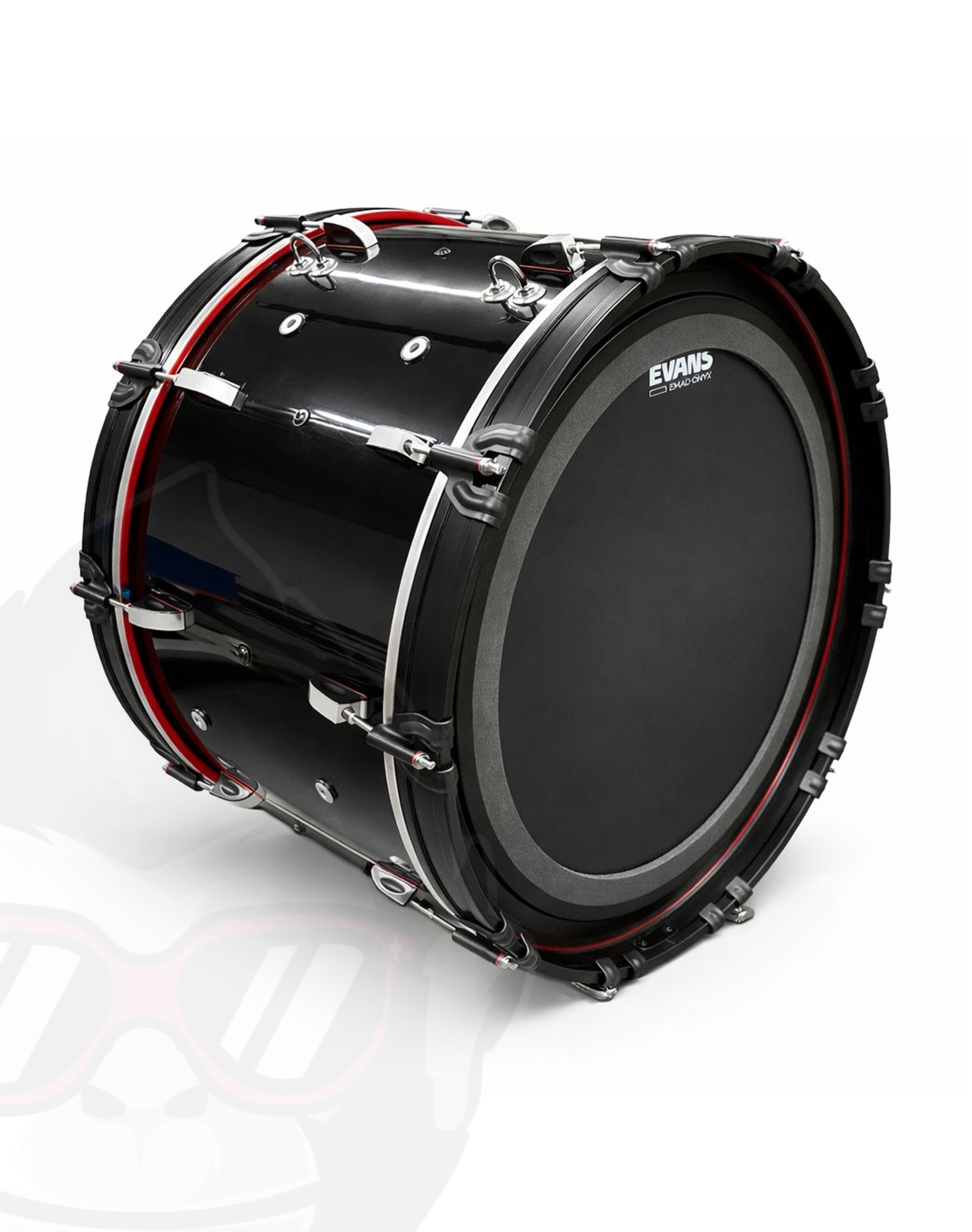 MnkDrms BlackPunch red BassDrum 26"x14" BLCKPNCH_BD2614R