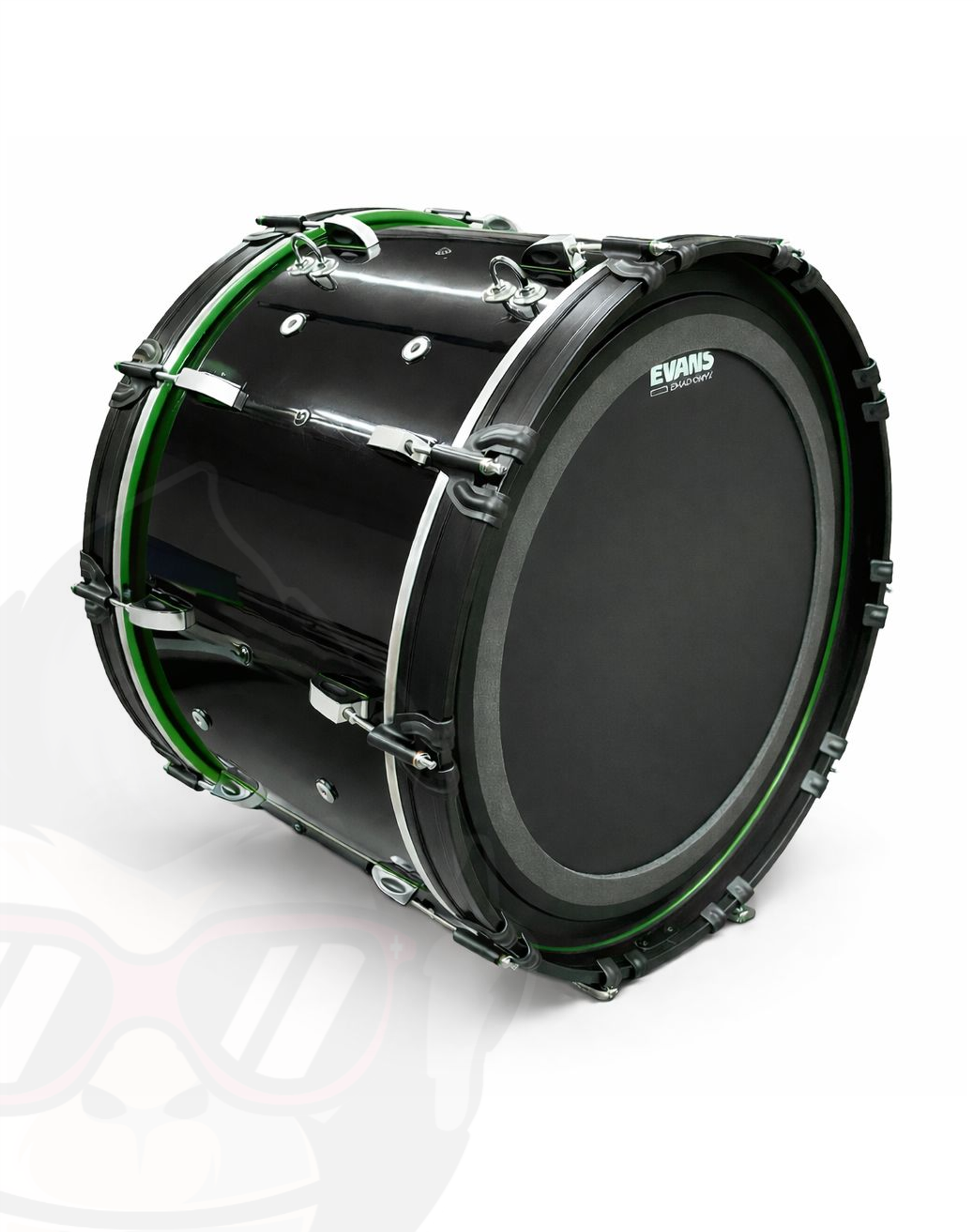 MnkDrms BlackPunch green BassDrum 26"x14" BLCKPNCH_BD2614G