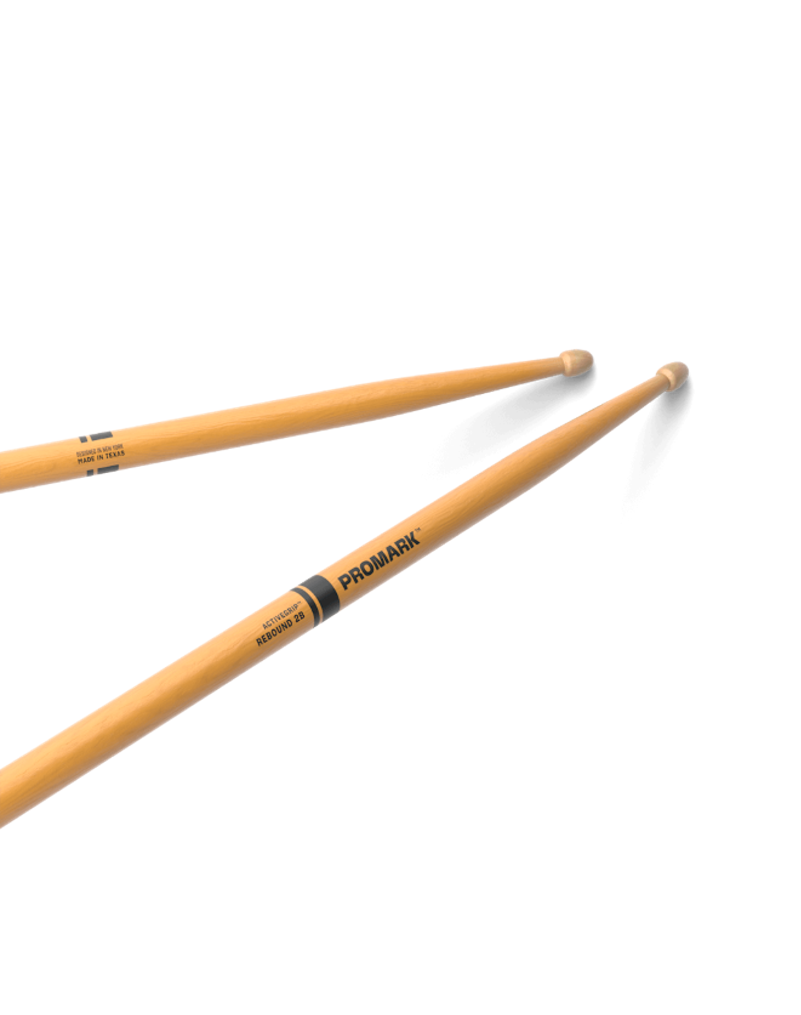 ProMark Rebound 2B ActiveGrip Clear Hickory Drumstick R2BAGC